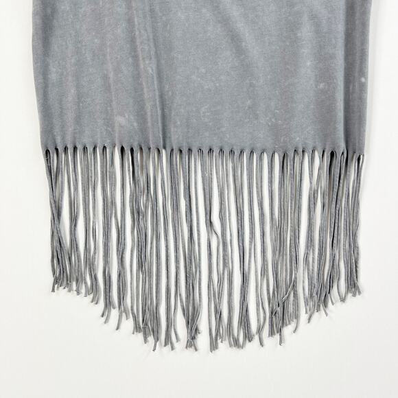 AC/DC Gray T Shirt Medium Fringe Bottom Band Tee Rock and Roll Music Women's Med - Picture 5 of 7